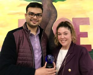 Supratim with Nina DeAgrela, Assistant Dean of Intercultural Engagement for Multicultural Programs