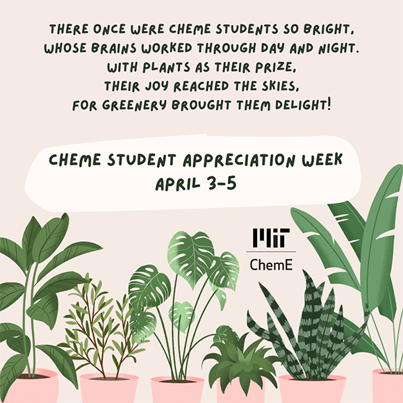 ChemE Student Appreciation Week’s Plant Giveaway