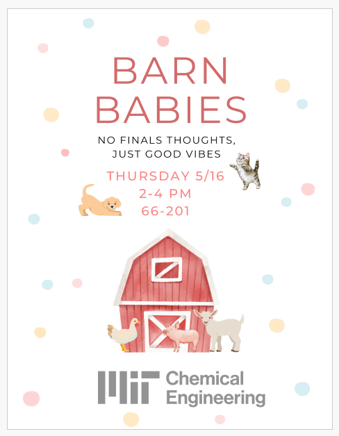 Barn Babies – no finals thoughts just good vibes!