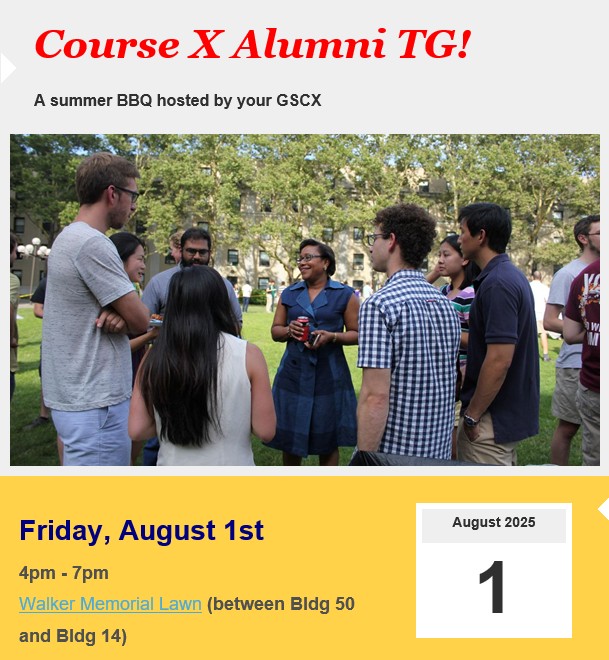 Course X Alumni TG!